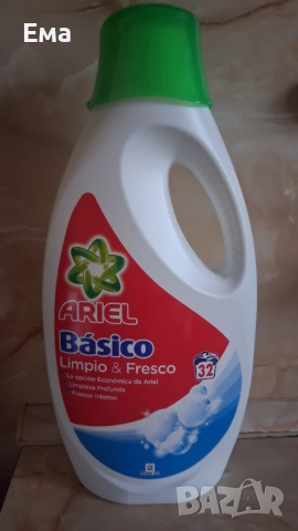 Течен перилен препарат Ariel Basico, снимка 2 - Перилни препарати и омекотители - 52477926