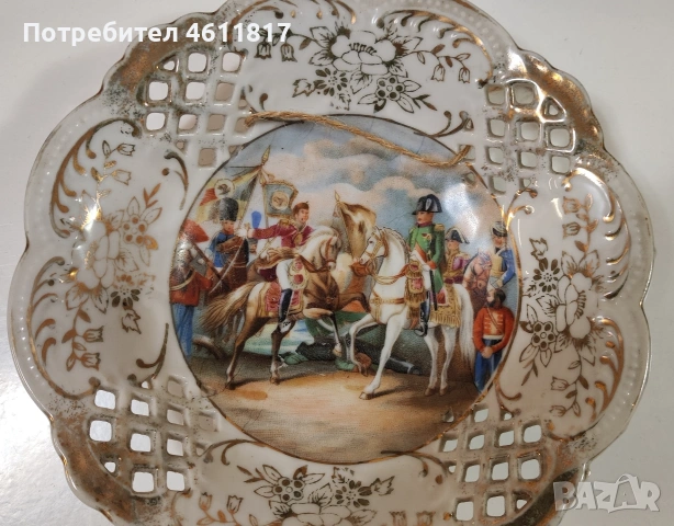 Декоративна чиния за стена , снимка 3 - Антикварни и старинни предмети - 53872104