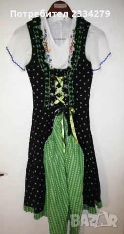 Женска Баварска носия, супер състояние. Рокля с персийски фолклорни мотиви. , снимка 8 - Антикварни и старинни предмети - 51298714