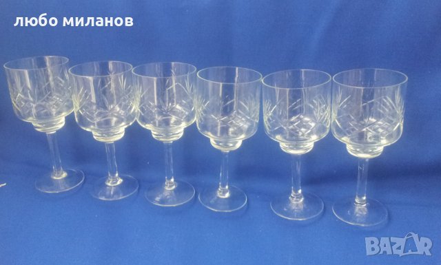 Кристали чаши за алкохол, високо столче, гравюра 6 бр, снимка 3 - Чаши - 39058358
