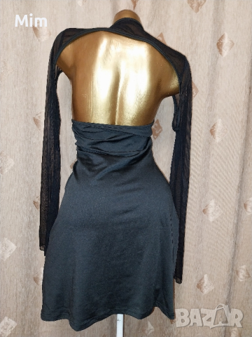 XXL Еластична черна ,сексабилна рокля , снимка 4 - Рокли - 44788911