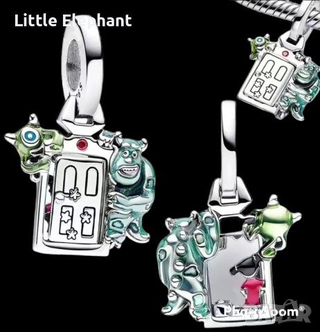 Дизайнерски сребърен висящ елемент,"Disney,Pixar",Marvel/нов