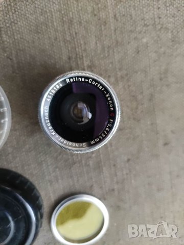 Продавам обектив Schneider Kreuznach Retina Curtar Xenon C f:5.6 35mm 35 MM , снимка 8 - Обективи и филтри - 39627016