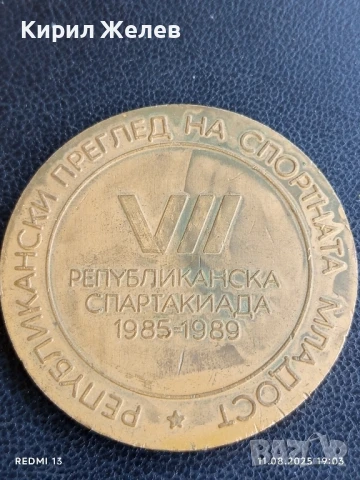 Плакет РЕПУБЛИКАНСКИ ПРЕГЛЕД на СПОРТНАТА МЛАДОСТ за КОЛЕКЦИЯ 25975
