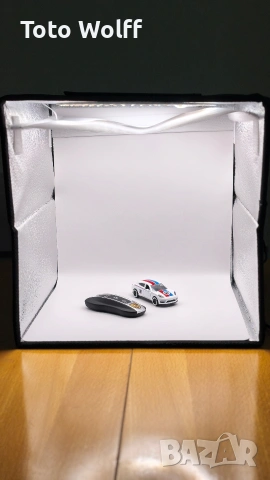 Фото кутия за продуктова фотография 25x25x25см с вградено осветление, снимка 15 - Светкавици, студийно осветление - 53223783