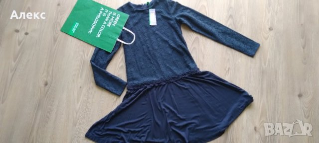 Нова!!! Benetton - детска рокля 11-12г, снимка 1