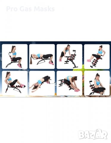 Фитнес Уред За Хиперекстензии 6 Pack 6 в 1 само за 250 лв. За много упражнения за кръст, гръб, рамо,, снимка 4 - Фитнес уреди - 39912063