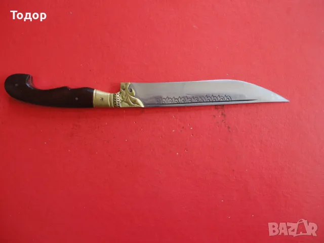 Невероятен нож каракулак гравюри рог 4 , снимка 7 - Ножове - 48352779