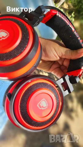 Razer Kraken Pro V2 Neon Red - Oval - PewDiePie 