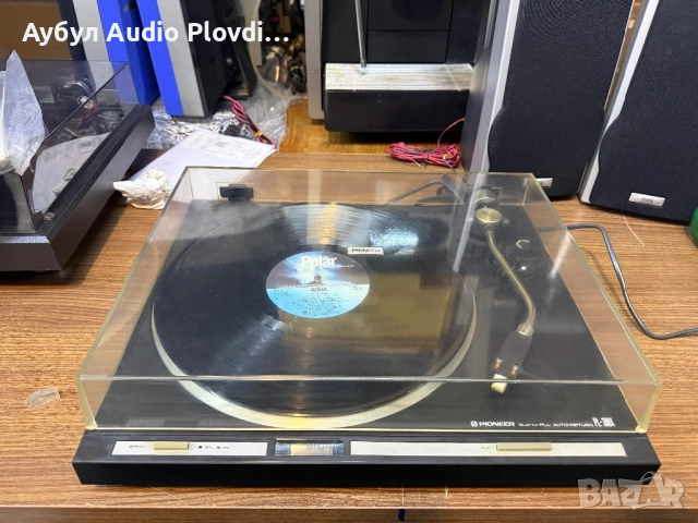 PIONEER PL-300X Direct Drive Turntable - Quartz PLL Auto-Return + Cartridge PIONEER PC-110 - Black, снимка 5 - Грамофони - 52857504