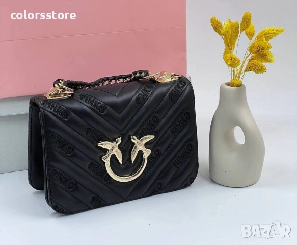 Черна чанта Pink0️⃣/SG171b, снимка 3 - Чанти - 53718036