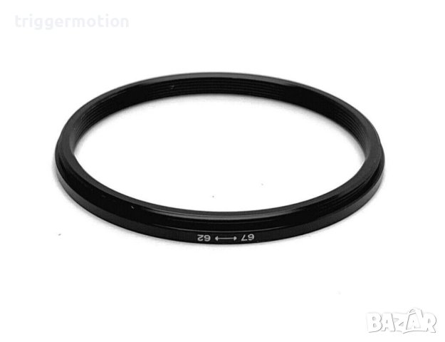 67mm - 62mm Преходник за филтър на резба, Step-Down Lens Filter Adapter Ring, снимка 2 - Обективи и филтри - 41468647