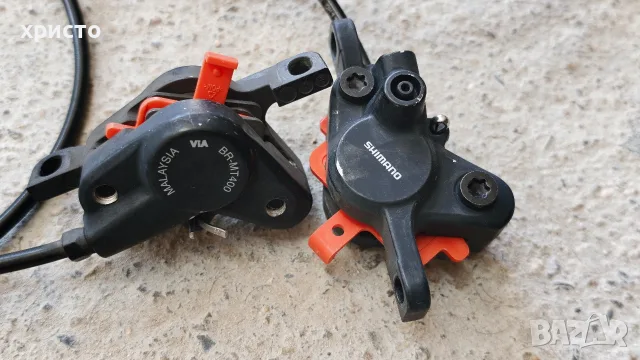 хидравлични спирачки Shimano alivio mt400, снимка 2 - Части за велосипеди - 56322633