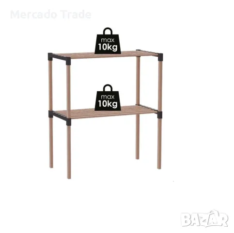 Декоративна етажерка за микровълнова Mercado Trade, 2 нива , снимка 4 - Декорация за дома - 48470852