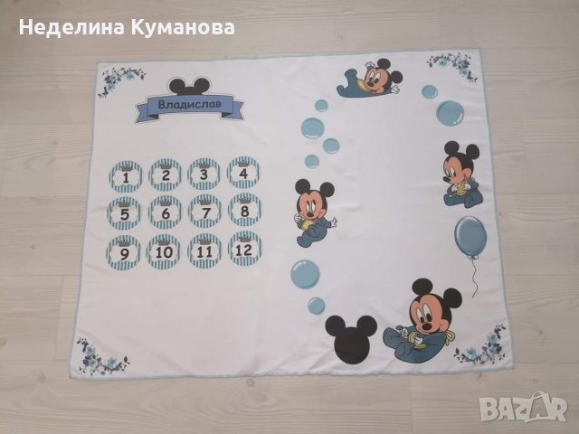 ✨️ Платно за отбелязване на месеци на бебе, снимка 4 - Други - 41925719