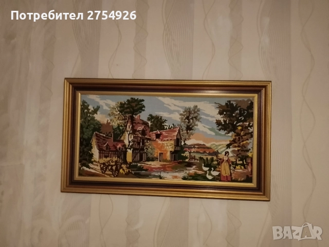 3 изящни френски гоблена , снимка 3 - Гоблени - 52578719