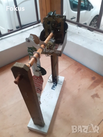 Стара механична играчка приспособена с механизъм от часовник, снимка 4 - Антикварни и старинни предмети - 51748521