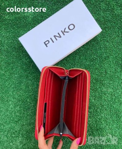 Червено портмоне  Pink💚 код IM12A31, снимка 3 - Портфейли, портмонета - 40933115