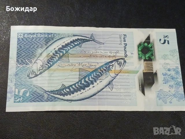 5 Паунда 2016г. Шотландия., снимка 2 - Нумизматика и бонистика - 53310809