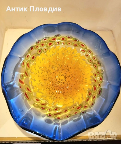 Фруктиера от художествено стъкло, снимка 7 - Декорация за дома - 53382412