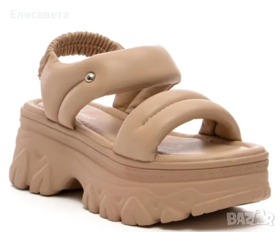 Дамски модерни сандали на платформа , снимка 1