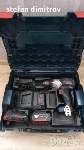 Bosch акумулаторен ударно-пробивен винтоверт gsb 18v-110 плюс 2 батерий 4Ah и зарядно , снимка 2 - Винтоверти - 53746025