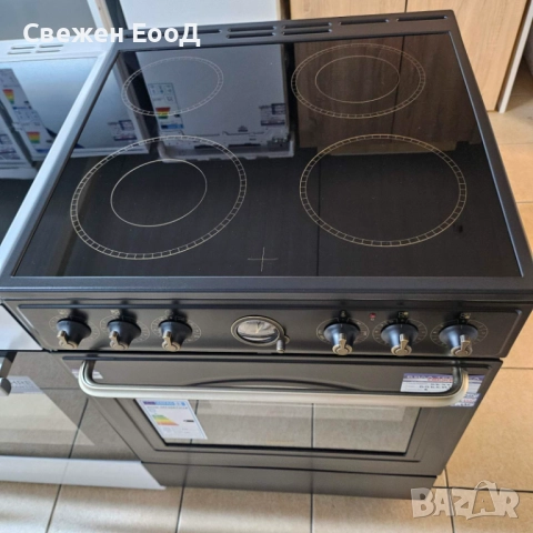 черна ретро печка GORENJE - 60 см., снимка 5 - Печки, фурни - 52570609