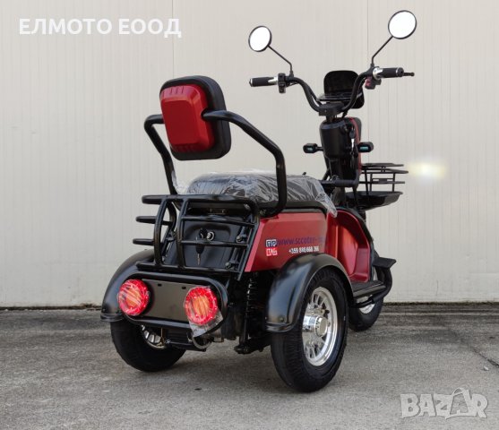 Електрическа триколка модел М11в червен цвят , снимка 7 - Мотоциклети и мототехника - 42384302