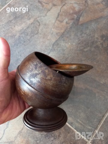 стар ламаринен пепелник антика   16/3, снимка 7 - Колекции - 41911438