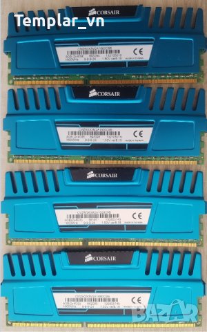 Corsair Vengeance Blue 4x4 GB DDR3 1600, снимка 1 - RAM памет - 40940577