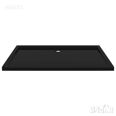 vidaXL Правоъгълно ABS душ корито, черно, 70x120 см, снимка 4 - Душ кабини и вани - 56146074