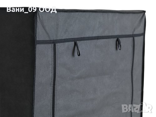 Текстилен гардероб с рафтове и лост-3 размера, снимка 4 - Гардероби - 34182983