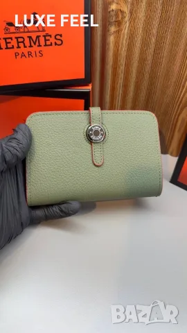 Hermes ⚜️ Естествена Кожа ⚜️ Дамски Протмонета , снимка 9 - Портфейли, портмонета - 55709491
