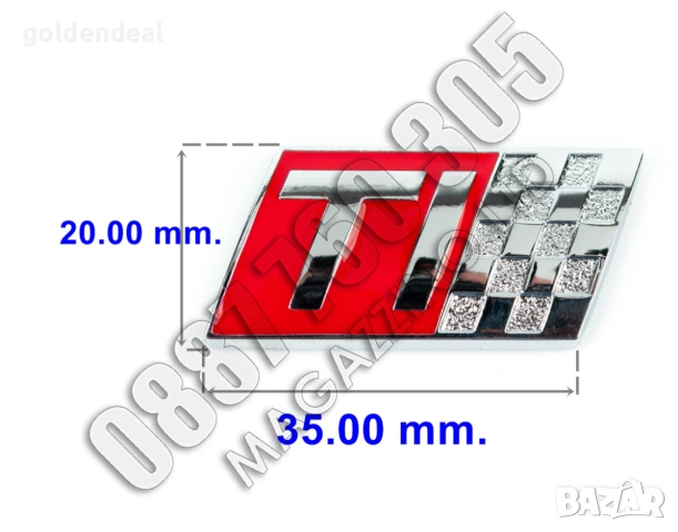 Емблема Alfa Romeo TI за 147 за задния капак метална хром и емайл, снимка 2 - Аксесоари и консумативи - 53747704