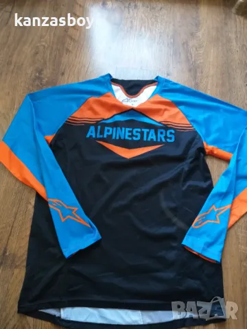 alpinestars mesa l/s jersey - страхотно мъжко джърси L, снимка 4 - Спортни дрехи, екипи - 47583979