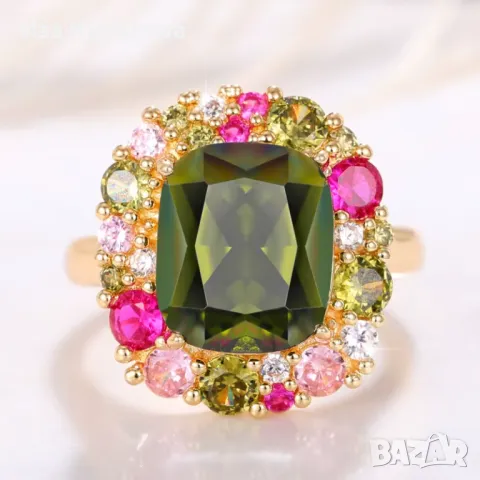 Пръстен със смарагд, снимка 2 - Пръстени - 50112133