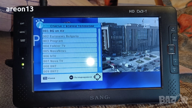 Портативен телевизор 10" с цифров тунер , снимка 4 - Телевизори - 52707777