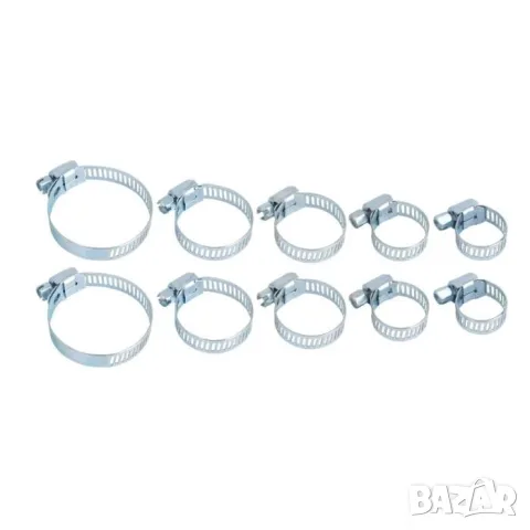 Комплект 10 винтови скоби за маркучи 8–36 mm