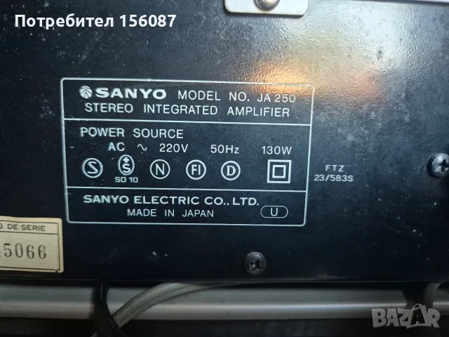 ✅ SANYO сет тунер дек усилвател, снимка 5 - Ресийвъри, усилватели, смесителни пултове - 56064020