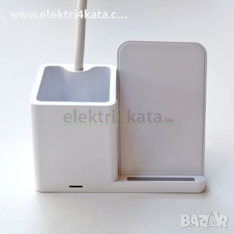 LED лампа с безжично зарядно за телефон, снимка 3 - Лед осветление - 52453916