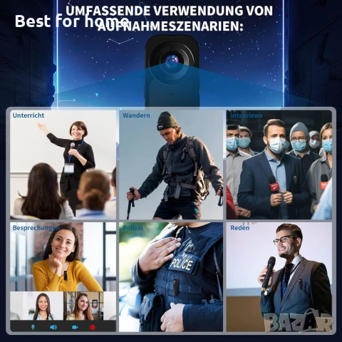 Малка камера Baobylon без WiFi, HD 1080P, снимка 6 - Други - 53175032