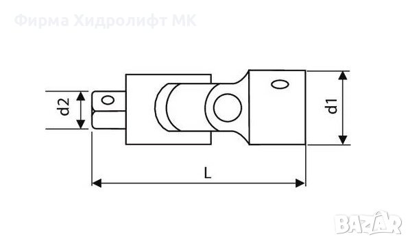 EXPERT E117360 Кардан 1/4", снимка 2 - Гедорета - 41382335