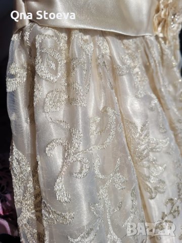 Детска рокля - Златисто ламе, снимка 5 - Детски рокли и поли - 42482361