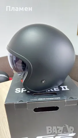 Каска с отворено лице LS OF599 Spitfire II - Matt Black, снимка 3 - Аксесоари и консумативи - 56235552