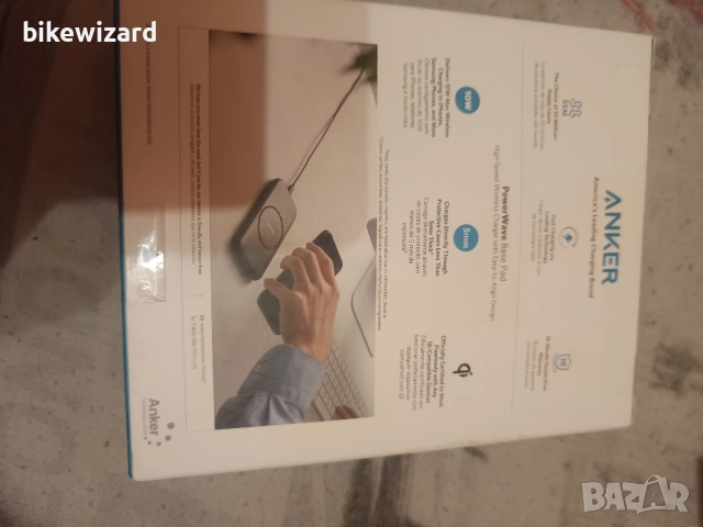 Безжично зарядно устройство Anker, PowerWave Base Pad 10w max НОВО, снимка 9 - Оригинални зарядни - 52741821