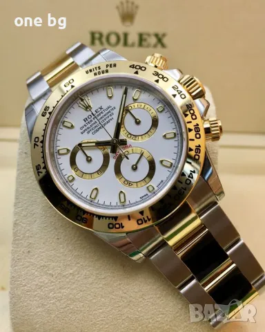 Rolex Daytona two tone white , снимка 8 - Луксозни - 48297670