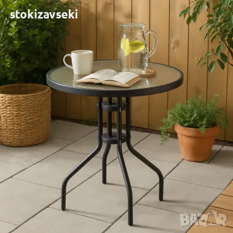 Maca Muhler 60xH74cm, стъклен плот, снимка 1