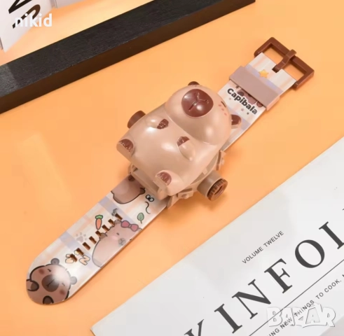 Капибара Capybara 3D детски часовник прожектор, снимка 3 - Детски - 52004593