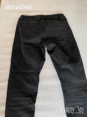 Черни дънки със скъсани колене, снимка 8 - Дънки - 38655659