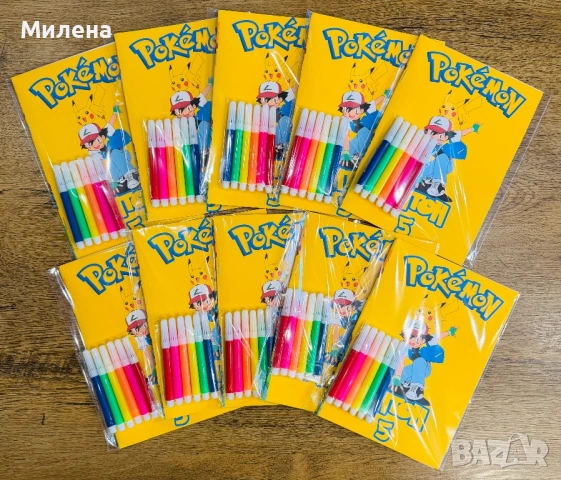 Персонализирани книжки за оцветяване Покемон , снимка 3 - Рисуване и оцветяване - 53475799